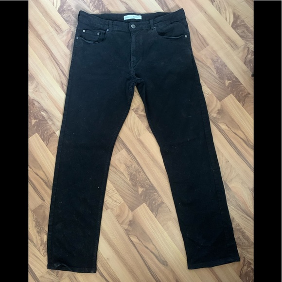 Mens Denver Hayes Black Jeans - Picture 1 of 4